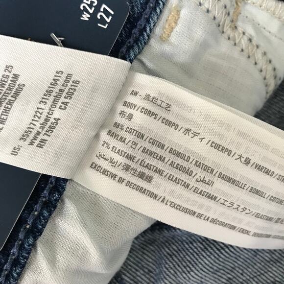 Hollister Jeans Size 1R Mom Patchwork Baggy Loose Colorblock Grunge W25xL27 - Picture 12 of 12